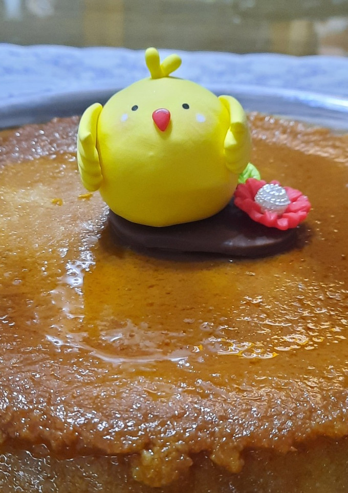 Una foto de Budín de pan (con flan de caja)