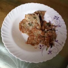 A picture of Methi omelette.