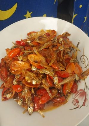 Foto resep Kulit melinjo teri sambal (menu sehari hari)