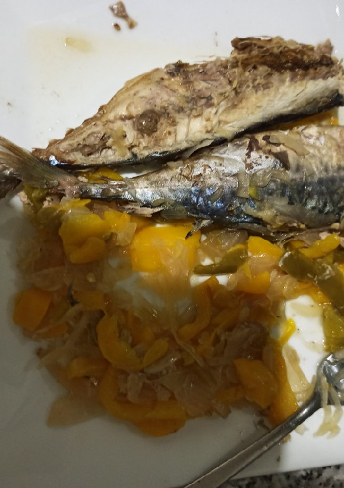 Una foto de Caballa a la papillote Mambo