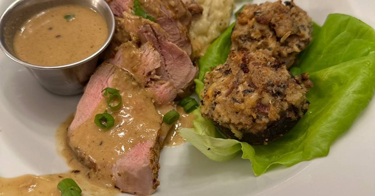 Pork Tenderloin with Spicy Mustard Horseradish Sauce Recipe by fenway