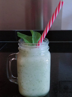 Una foto de Smoothie de melón y menta