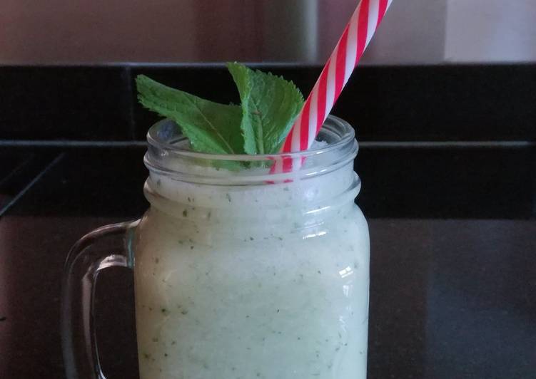Smoothie de melón y menta