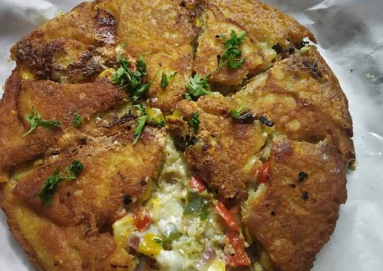 Recipe of Speedy Moong dal chilliza