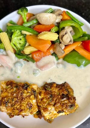 A picture of Walnut Crusted Paneer.