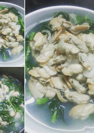 Hình của món Trùng trục nấu dền cơm.