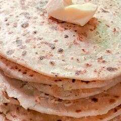 Punjabi Aaloo paratha A picture of Punjabi Aaloo paratha.