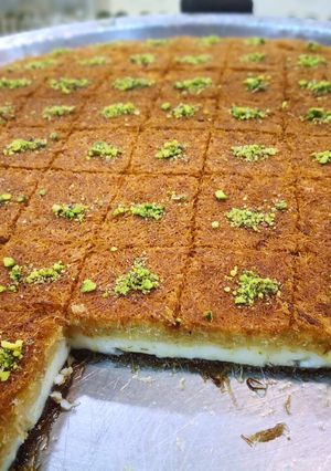 صورة لوصفة كنافة بالقشطة العربية الفريش