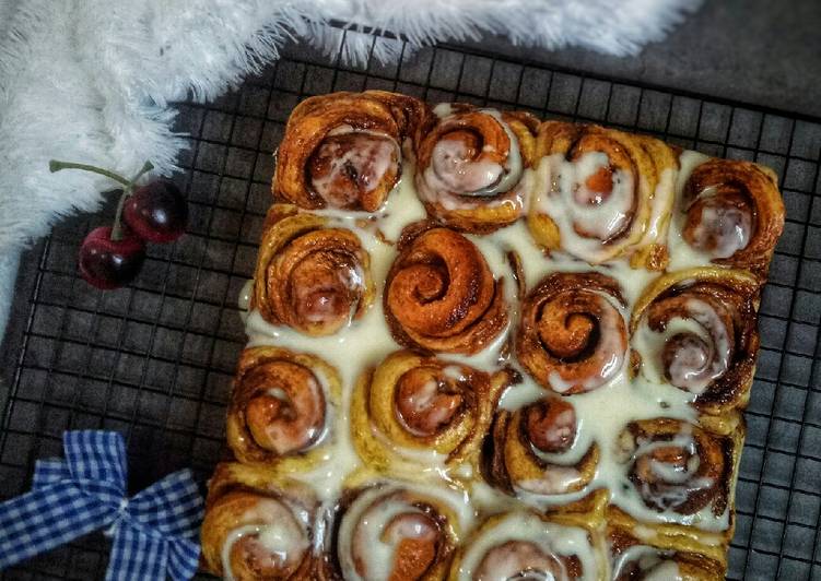 Resep: Cinnamon Roll (Lembut, Serat Halus, 1 Butir Telur) Ekonomis