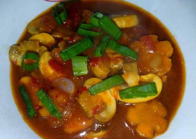 Tutorial Memasak Resep Jamur Kancing Pedas Manis