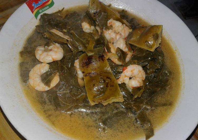 Sayur pucuk ubi+pete+udang