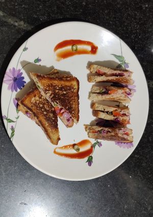 A picture of Veg sandwich.