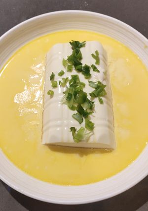 A picture of Steamed Egg with Silken Tofu.