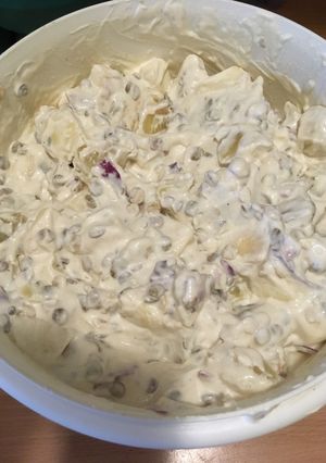 Lencsesaláta, tartármártás alappal recept fotója
