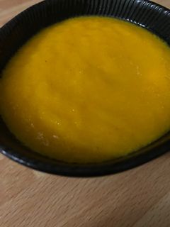 Une photo de Velouté carotte et curry