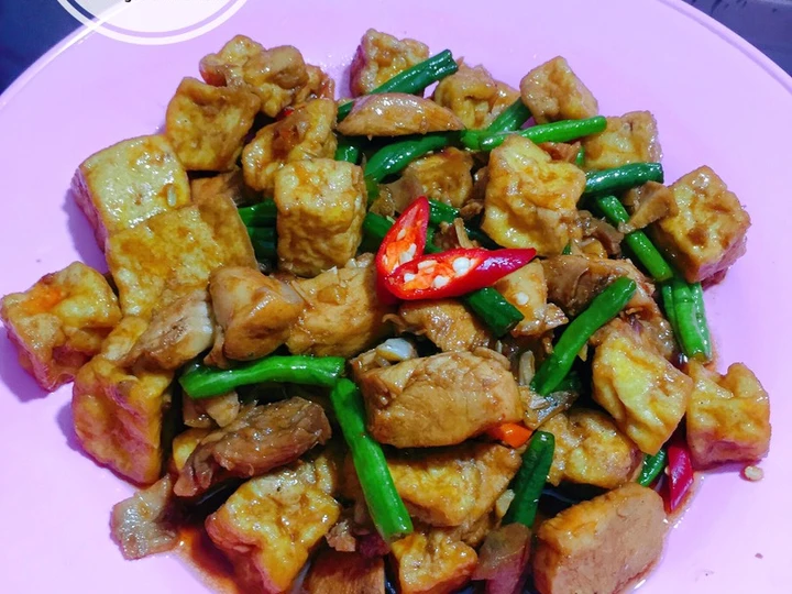 Cara Gampang Membuat Resep Tumis Tahu Ayam Kacang Panjang Saus Tiram yang Uenak Anti Ribet, Bisa Manjain Lidah