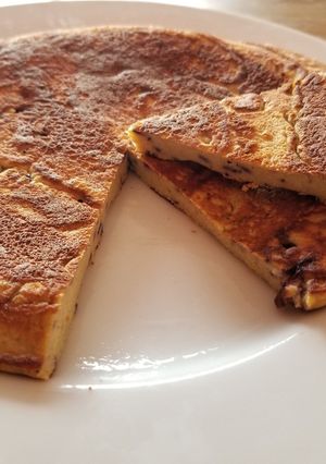 Una foto de Panqueque low carb, con harina de lupino y de coco