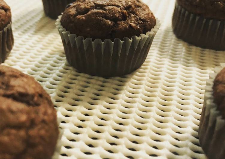 Chocolate oats muffins