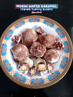 Foto resep Mochi Wafer Caramel (Tanpa Tepung Ketan)