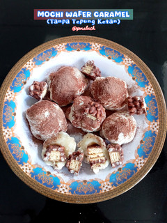 Foto resep Mochi Wafer Caramel (Tanpa Tepung Ketan)