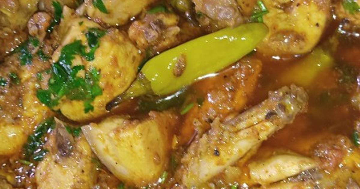 Peshawari Charsi Chicken Karahi Recipe By Bushra Mazhar - Cookpad