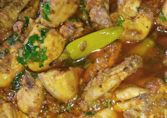 Peshawari Charsi Chicken Karahi Recipe By Bushra Mazhar - Cookpad