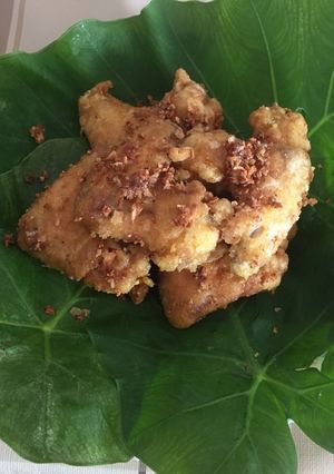 Hình của món Cánh gà chiên bơ tỏi.