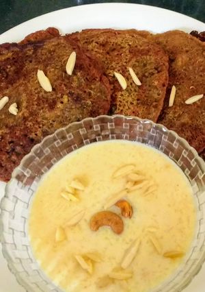 A picture of Coconut and Banana Malpua.