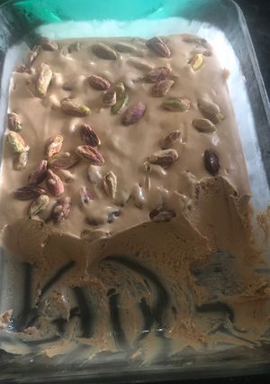 A picture of Tahini ice cream.