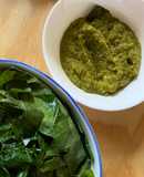 Sambal ijo Padang dan Daun singkong Rebus