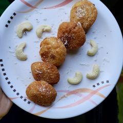A picture of Sooji Sheermal Balls.