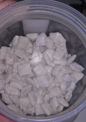 A picture of White Chocolate Funfetti Chex Mix.
