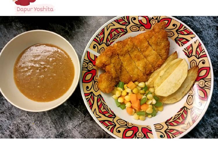 Siap Saji Chicken katsu with Brown Sauce Yummy Mantul