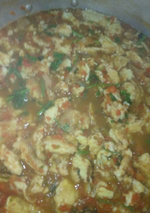 Una foto de Omelette en salsita martajada a la mario, s
