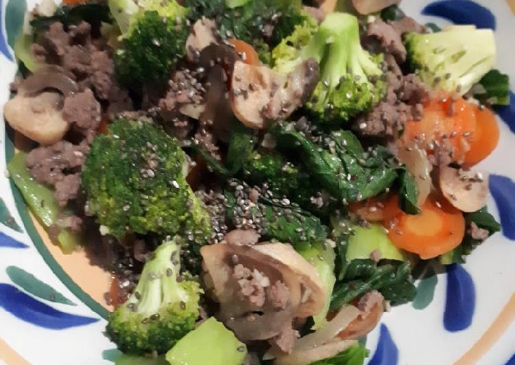Langkah Mudah untuk Menyiapkan Brokoli sapi jamur enakkkk, Sempurna