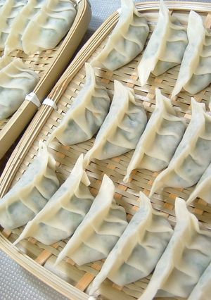A picture of Veggie-Packed Homemade Gyoza.