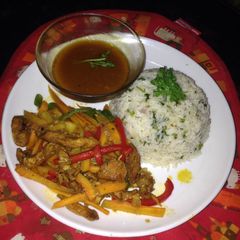 A picture of Coriander and cumin rice.