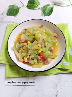 Foto resep Oseng labu siam jagung manis