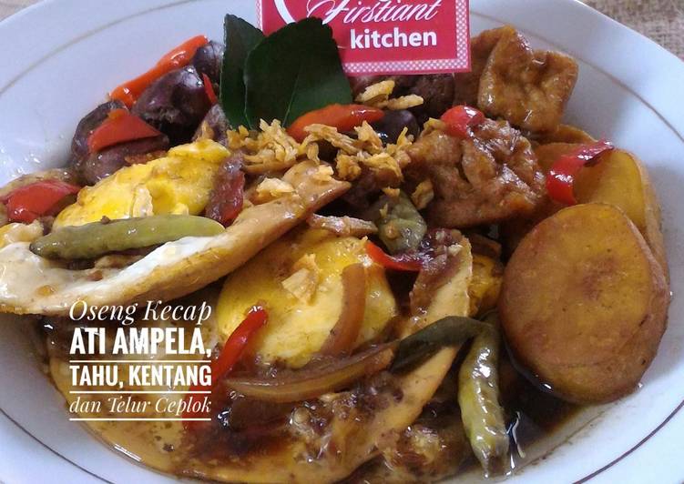 Resep Oseng Kecap Ati Ampela Tahu Kentang Telur Ceplok 