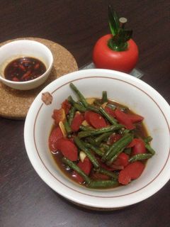 Foto resep Tumis kacang panjang sosis