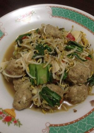 Foto resep Tumis tauge bola daging