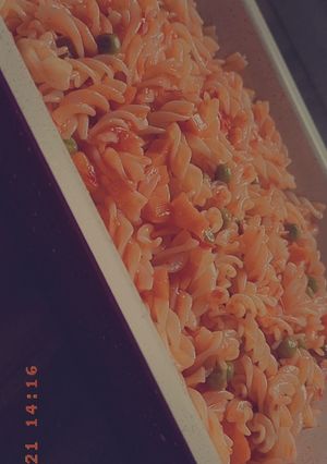 صورة لوصفة معكرونة 💛😋