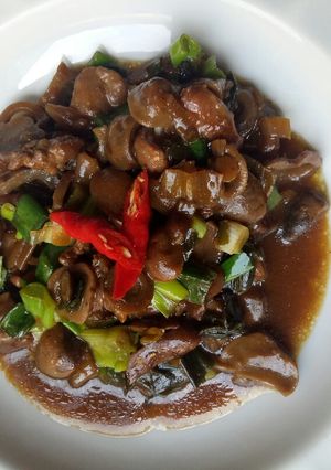 Foto resep Tumis ayam jamur merang