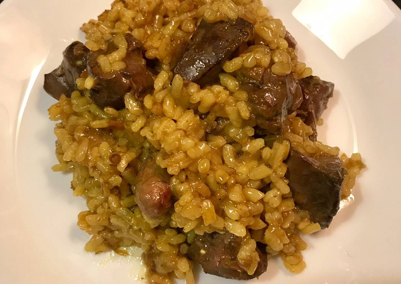 Arroz con Higaditos de Pollo