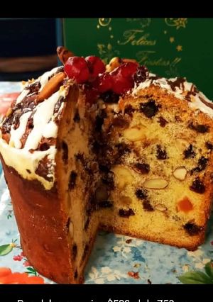 Una foto de Pan dulce navideño