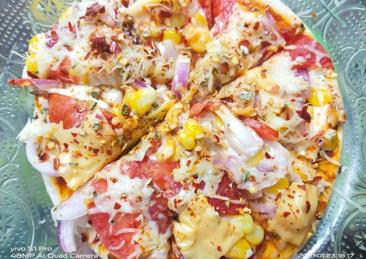 Pizza loaded with cheeze