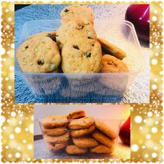 A picture of Karachi bakery homemade fruit biscuits recipe.