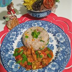 A picture of Chicken shashlik.