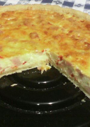 Una foto de Tarta de jamón y queso