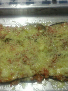 Una foto de Lasaña de Berenjenas con salsa y queso